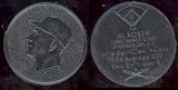 1955 Armour Coins Regular (Baseball) Card# 17 albert flip rosen (black) of the Cleveland Indians Ex Condition