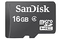 SanDisk Micro SDHC 16GB Class 4 Speicherkarte
