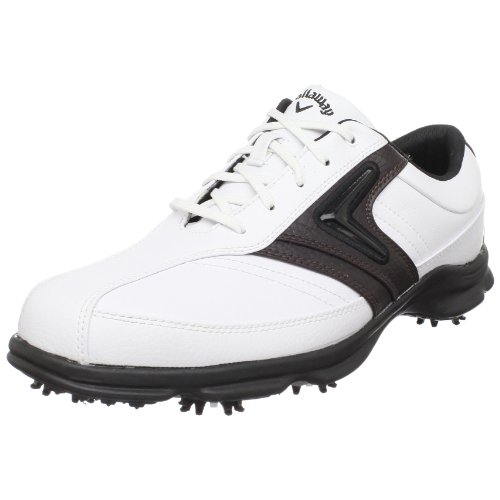 Callaway Men's C-Tech Saddle Golf Shoe ,White/Brown,17 M US
