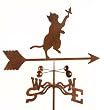 Cat and Butterfly Garden Stake Weathervane - Made in the USA