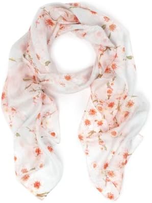 Accessorize Womens Cherry Blossom Silk Classic Scarf