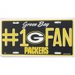 Green Bay Packers NFL #1 Fan License Plate Tag