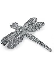 Silver filigree brooch, Filigree Dragonfly