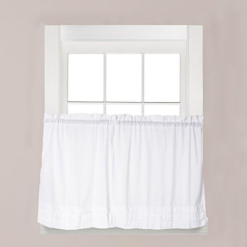 Holden Curtain - Tier Pair - (57" x 36") - White