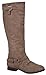 Top Moda Women's Knee High Riding Mid Calf Combat Boots