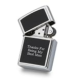 Personalized Zippo Black Matte over Chrome Lighter by Things Remembered.