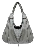 Trendy Hobo Handbag with Braided handle ...