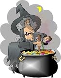 Wallmonkeys Peel and Stick Wall Decals - Witches Brew - Removable Graphic
