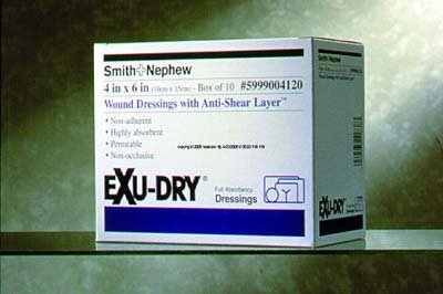 Box of 12 EXU-Dry Dressing with Anti-Shear Layer 6