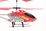 Helizone RC Firebird Metal Frame Gyroscope Mini Remote Control Helicopter- Red