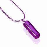 Power Bullet MiVibe 29 Chain Necklace with Detachable 3-Speed Power Bullet, Purple Necklace/Purple Bullet