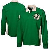 NHL Old Time Hockey Philadelphia Flyers 2012 St. Patrick's Day Colin Rugby Long Sleeve Premium Polo - Kelly Green (Large)