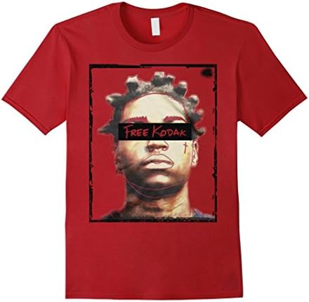 Men's Free Kodak Black Tshirt Medium Cranberry