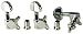 Golden Gate F-2075 Acoustic Guitar Tuning Machine (Solid Peghead)
