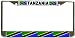 Tanzania Flag Chrome Metal License Plate Frame Holder