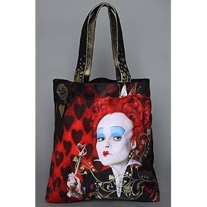 Loop Design The Alice In Wonderland Book Tote in Red,Bags (Handbags/Totes) for Women