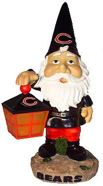 Buy CHICAGO BEARS SOLAR POWERED LIGHTED GOOD LUCK GARDEN GNOME by Forever Collectibles