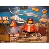 Disney Club Penguin Series 5 Mix 'N Match Mini Figure Pack Pajama Bunny Slippers & Snowboarder Includes Coin with Code!IMAGE