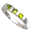 Sterling Silver Baby Ring with Peridot CZ - 2mm Band Width - 3mm Face Height - Sizes: 1-4 Sterling Silver Baby Ring with Peridot CZ - 2mm Band Width - 3mm Face Height - Sizes: 1-4