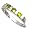 Sterling Silver Baby Ring with Peridot CZ - 2mm Band Width - 3mm Face Height - Sizes: 1-4, 3