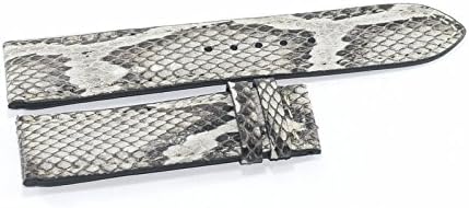 Genuine Exotic Leather Watch Band Strap 22mm White
