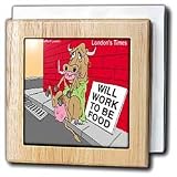Hopeless Cow - 6 Inch Tile Napkin Holder
