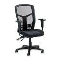 Executive High-Back Chair, Mesh Fabric, 28-1/2"x28-1/2"x45, BK (LLR86200) Category: Metal Office Chairs