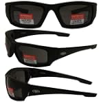 Viper Matte Black Frame Motorcycle Riding Glasses Smoke Lenses