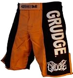 Grudge Fight Wear Aggressive Orange MMA Shorts (Size=34)