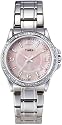 Timex Womens Crystal pink mother of pearl dial with stainless steel bracelet - T2M834PF