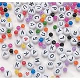 Alphabet White Bead Kit, 300pc Pkg (Pack of 1)