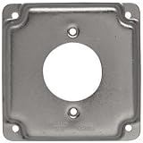 Electrical Boxes: RACO INC 811C "RACO" 4" SQUARE STEEL ELECTRICAL BOX COVER