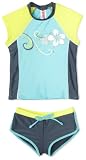 Gossip Girl Girls 7-16 "Sporty Diva" Rash Guard,Aqua,7