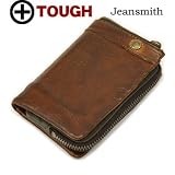 TOUGH WALLET LEATHER WASH 縦型　二つ折り財布 55561ブラウン 【タフ レザーウォッシュ】