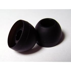 3 Pair Black Medium Replacement Silicone Ear Tips for Koss 9mm In-Ear Earphones Headphones by 