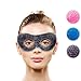 Gel Eye Mask with Eye Holes- Hot Cold Compress Pack Eye Therapy | Cooling Eye Mask for Puffy Eyes, Dry Eyes, Headaches, Migraines, Dark Circles, Sinus - Reusable Eye Face Mask | Ergo Gel Bead (Grey)