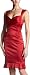 Jessica Simpson Women's Stretch Satin Dress,Lipstick,2