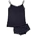 OUGES Sexy Women Modal Basic Lingerie Set Lace Camis Shorts Two-Piece Set