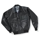Embroidered Leather Flight Jacket
