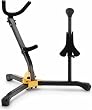 Hercules DS533BB Alto/Tenor Sax Stand with Soprano Peg with Carrying Bag