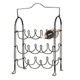 Wilco Imports Metal Nine Bottle Wine Rack