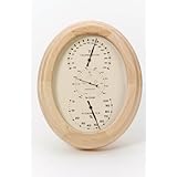 River City Clocks Mini Wall or Desk Weather Station with Oak Finish - 7 Inches Tall - Model # 501-839LO