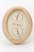 River City Clocks Mini Wall or Desk Weather Station with Oak Finish - 7 Inches Tall -...