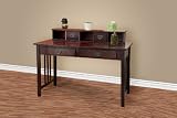 Mission Espresso Solid Wood Writing Desk Home Office Computer Desk