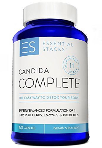 11-In-1 Candida Cleanse Support Supplement - Smartly Balanced Formula Of Herbs, Enzymes & Probiotics To Detox Your Body Gently - Includes Detailed Candida Cleanse Program (Ebook).