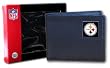 Pittsburgh Steelers Executive Leather Bifold Wallet in a Box - NFL Football Fan Shop Sports Team Merchandise