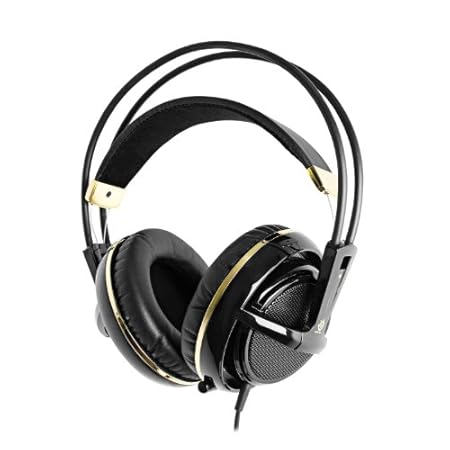 SteelSeries Siberia V2 Full-Size Gaming Headset (Black and Gold)