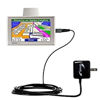 Gomadic Intelligent Compact AC Home Wall Charger for the Garmin Nuvi 660 - High output power with a convenient, foldable plug design - Uses TipExchange Technology