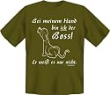 Shirt Zauber Fun T-Shirt - bei meinem Hund bin ich der Boss ...