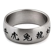 Chinese Zodiac Symbols Stainless Steel Ring